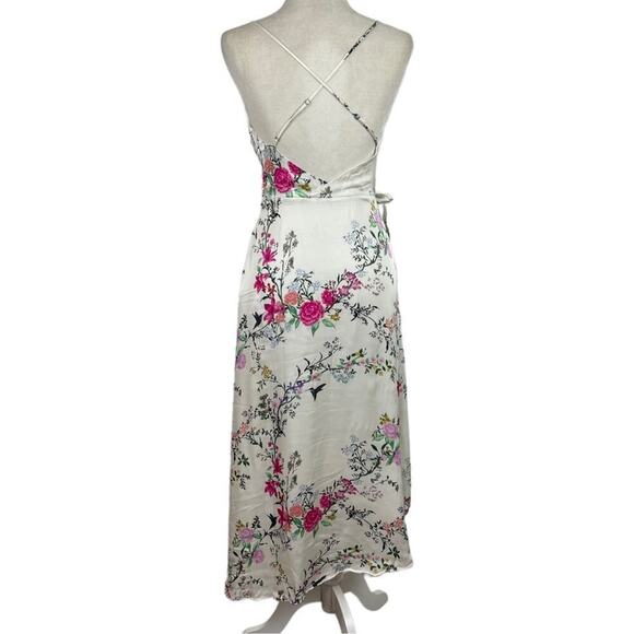 EQUIPMENT Tabitha Simmons Estille Asymmetric Crepe De Chine White Dress 2 - Picture 10 of 16